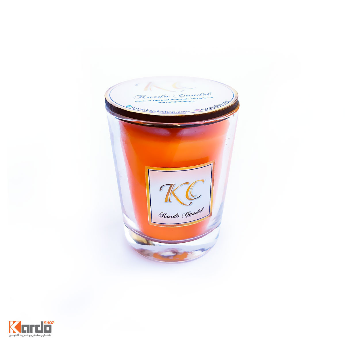 شمع لیوانی کاردو نارنجی3