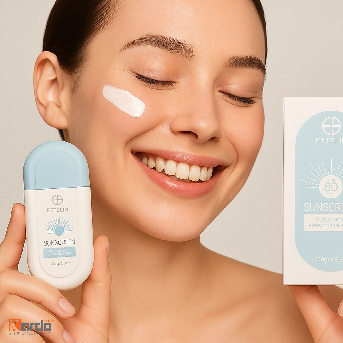 ضد آفتاب بی رنگ فلوئیدی SPF80% استلین -