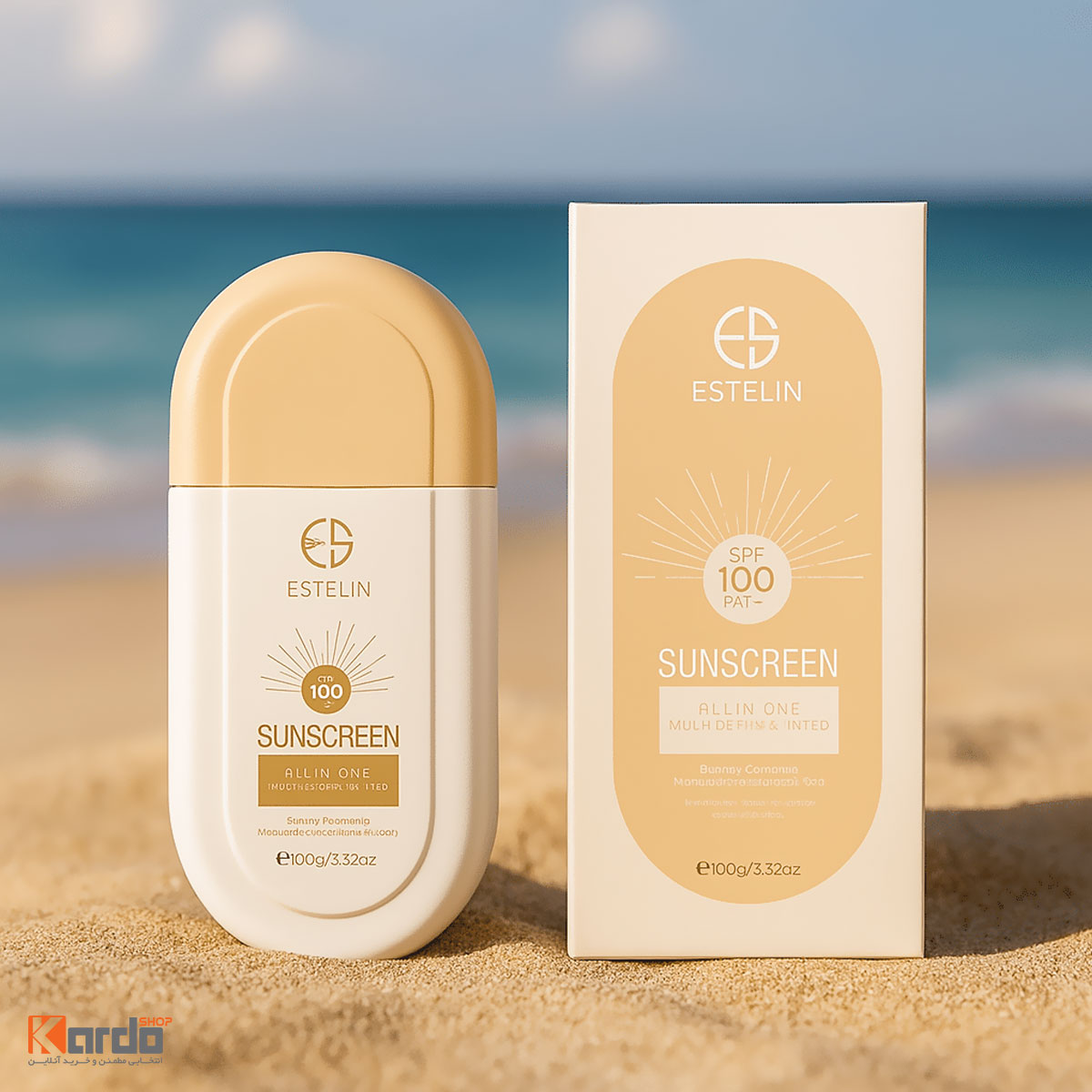 رنگ ضد آفتاب رنگی فلوئیدی SPF100% استلین