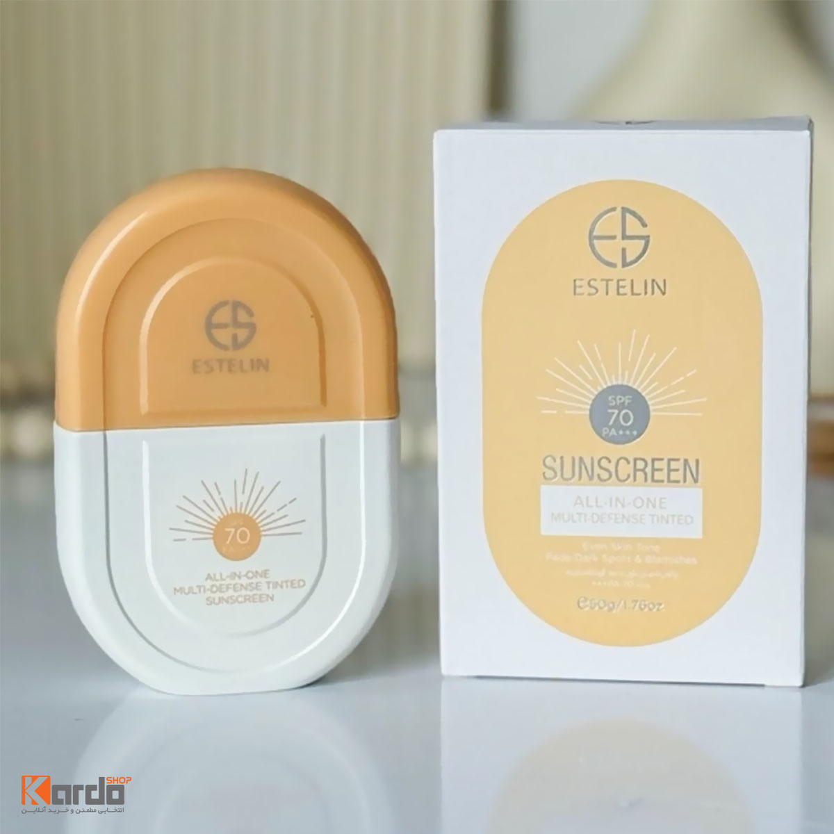 ضد آفتاب رنگی استلین 50 میل SPF70%