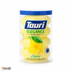 صابون شستشو مرطوب کننده بدن توری مدل لیمو وزن 100 گرم بسته 4 عددی