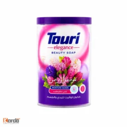 صابون شستشو مرطوب کننده بدن توری مدل یاس 100 گرم بسته 4 عددی