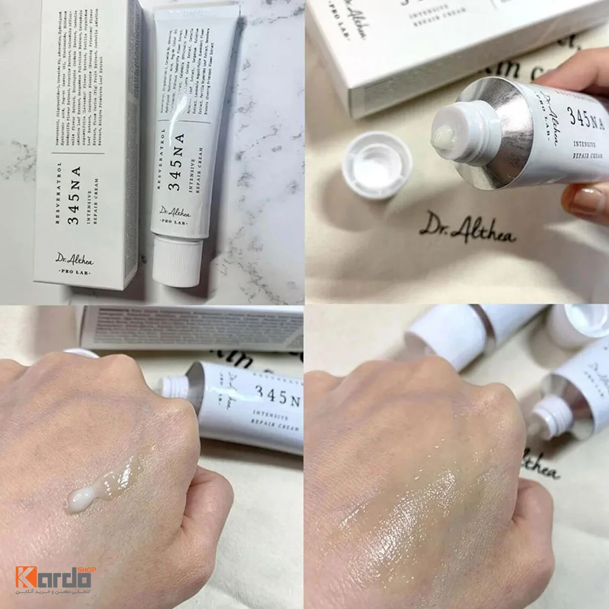 طریقه استفاده از کرم ترمیم کننده دکتر آلتیا مدل 345 Relief Cream