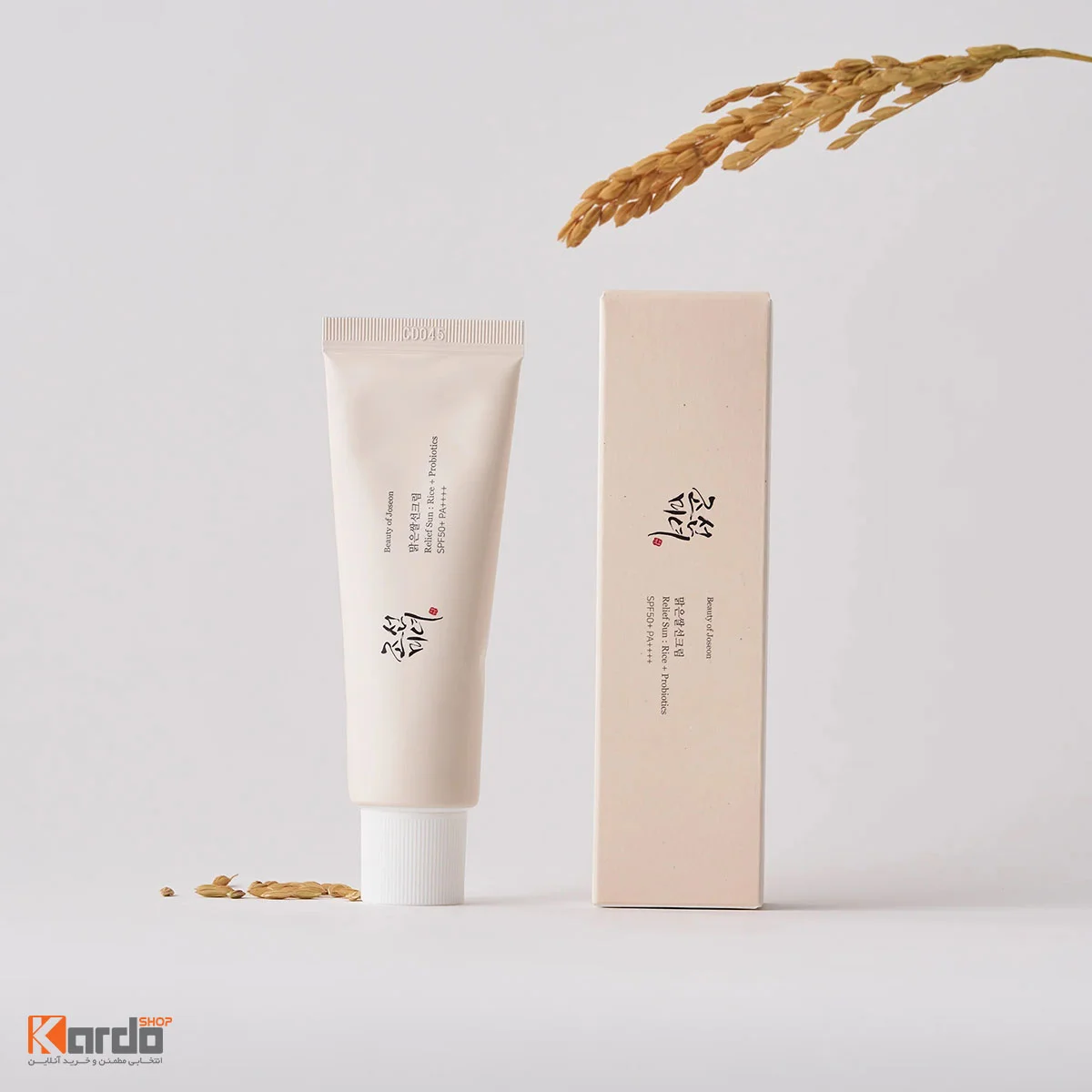مزایای کرم ضد آفتاب بیوتی آف جوسان مدل Rice + Probiotics SPF50+ اصل