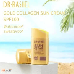 کرم ضد آفتاب بی‌رنگ دکتر راشل SPF 100 مدل Anti Aging مناسب انواع پوست 80 میلی‌لیتر