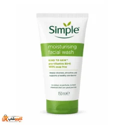 ژل شستشوی صورت مرطوب‌کننده سیمپل Moisturising Facial Wash حجم 150 میلی‌لیتر